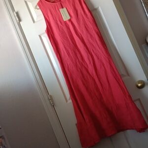 TERZO MILLENNIO..LINEN SHIFT DRESS..LARGE